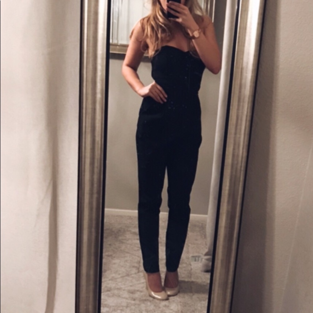 Adelyn Rae Jumpsuit, Size XS, Color: Black